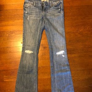 Victoria’s Secret, pink, ripped jeans.